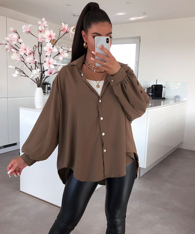 Blouse Carlota Kurz mud