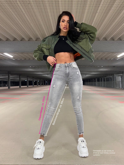 Skinny Jeans Emilia Light Grey 