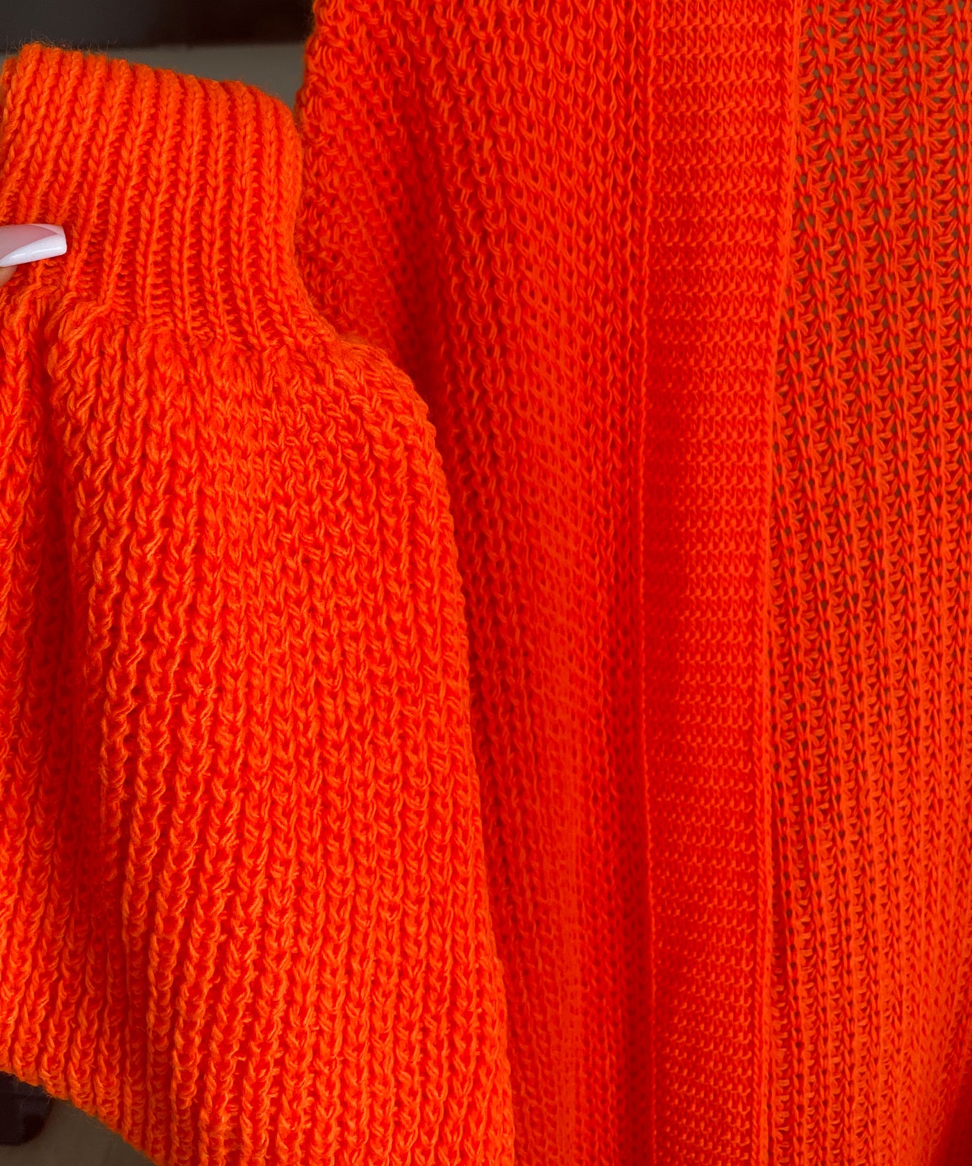 Cardigan Leilani Long Neon Orange