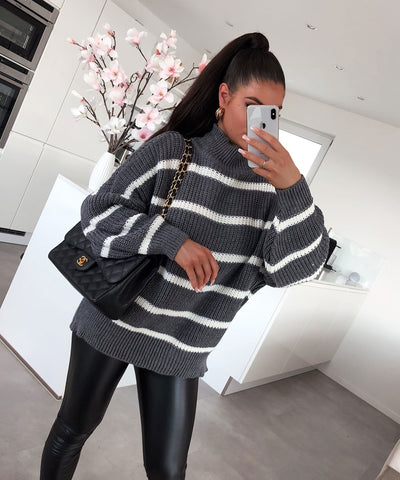 Knit sweater Carter grey