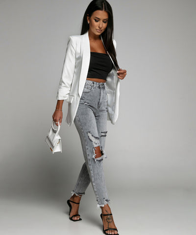 Mum Jeans Paris Grey