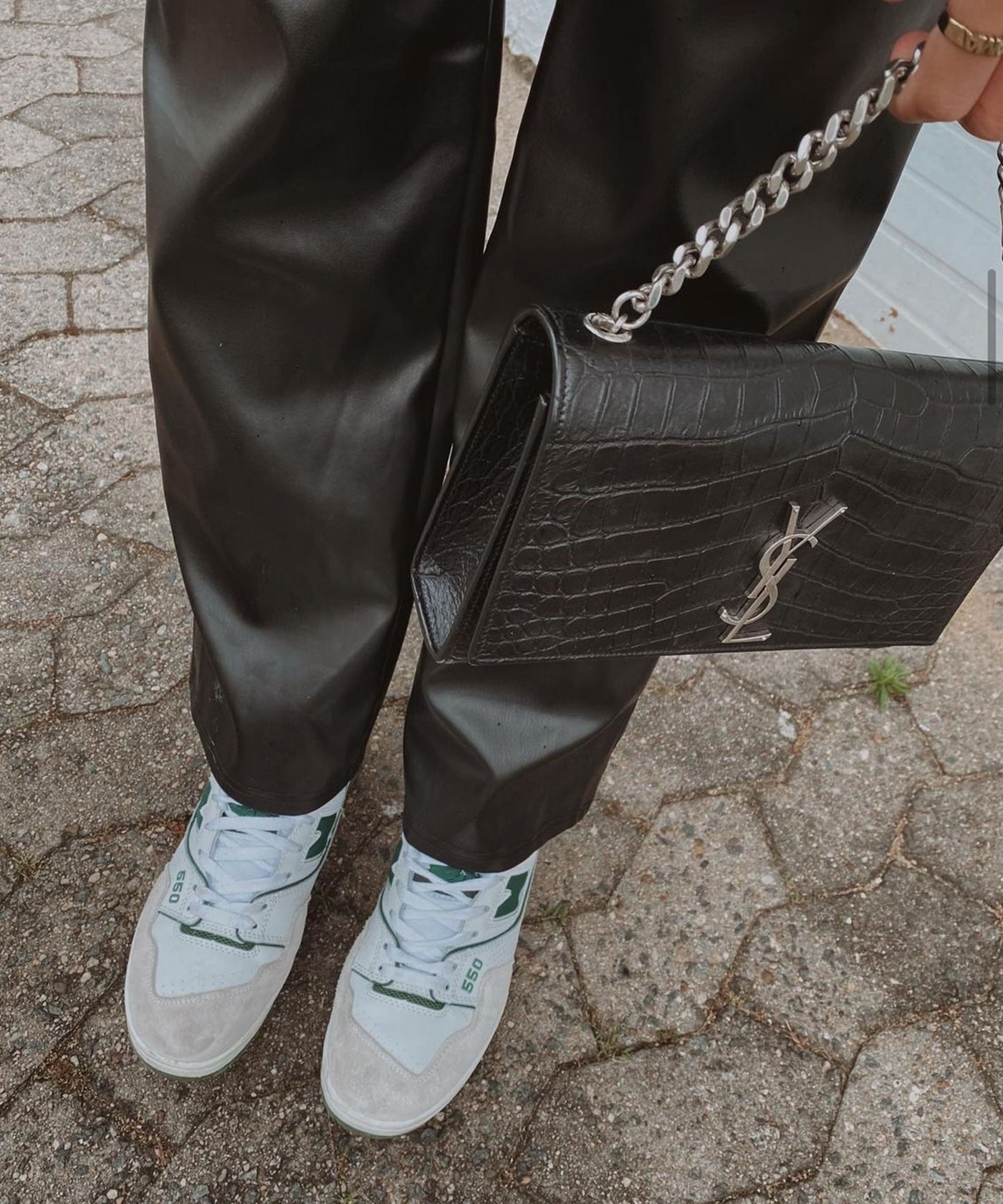 Leather trousers Frances Black