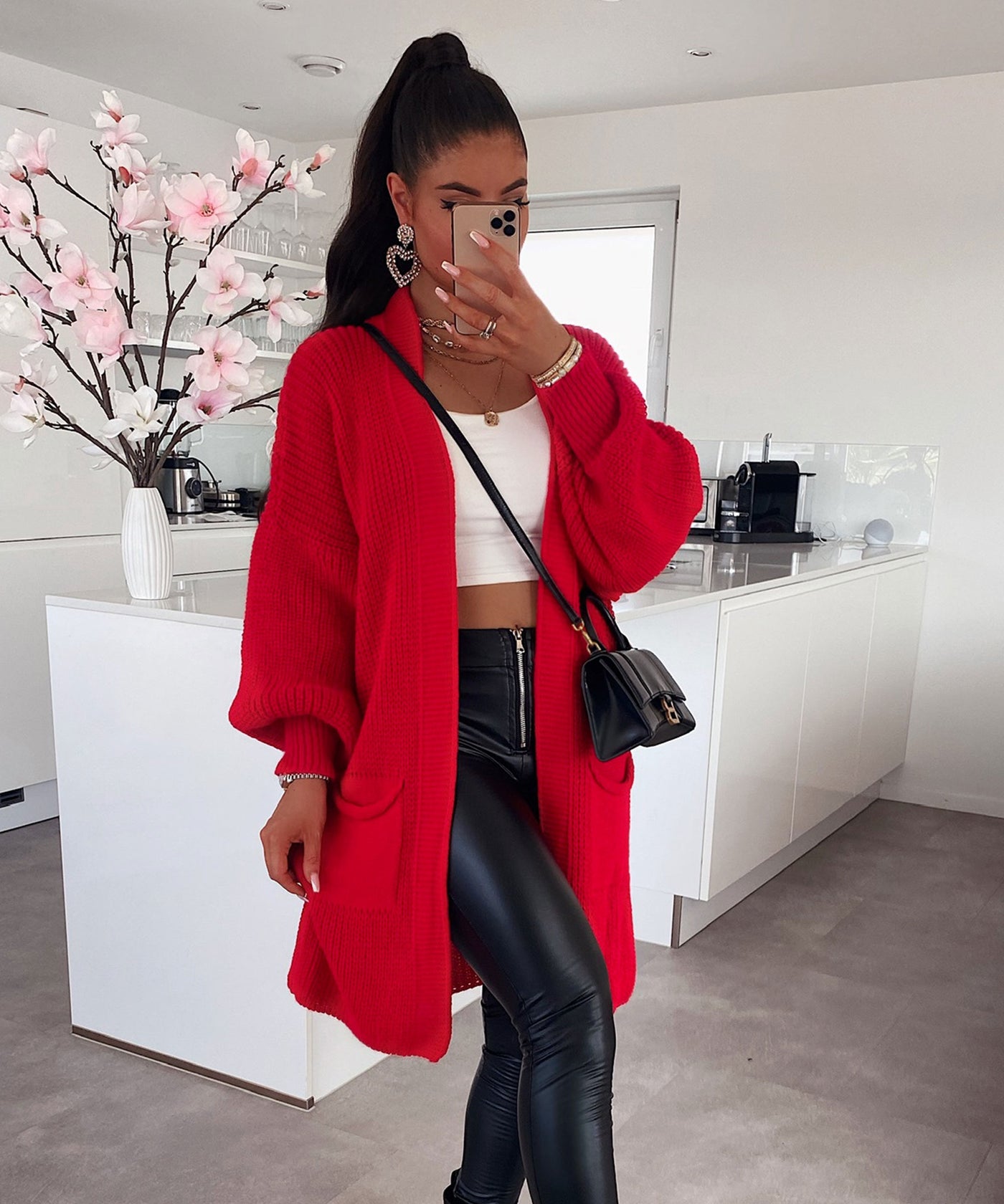 Cardigan Leilani Short Red