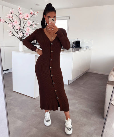 Knit dress Lina Brown