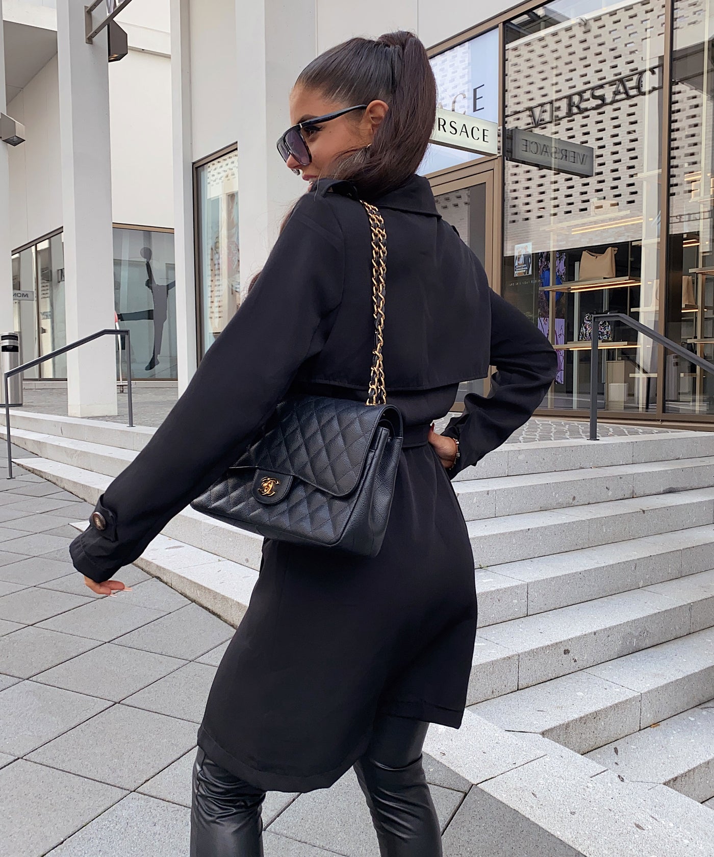 Trench Coat Iria Short Black