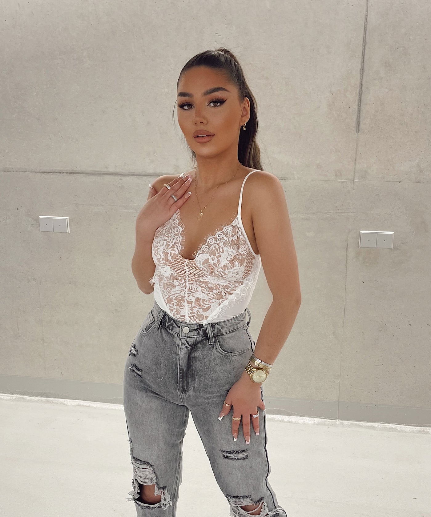 Mum Jeans Paris Grey