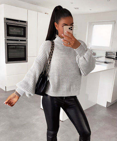 Jacueline Pullover Grau  Ladypolitan - Fashion Onlineshop für Damen   