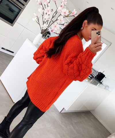 Strickjacke Cloudy Orange  Ladypolitan - Fashion Onlineshop für Damen   