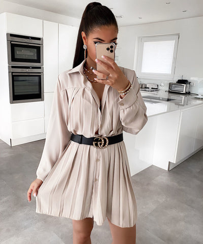 Bluse Jane Beige  Ladypolitan - Fashion Onlineshop für Damen   